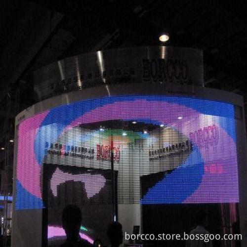 High-resolution outdoor flexible stage show curtain screen display